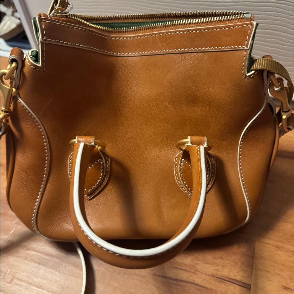 Dooney & Bourke Tan Leather Satchel